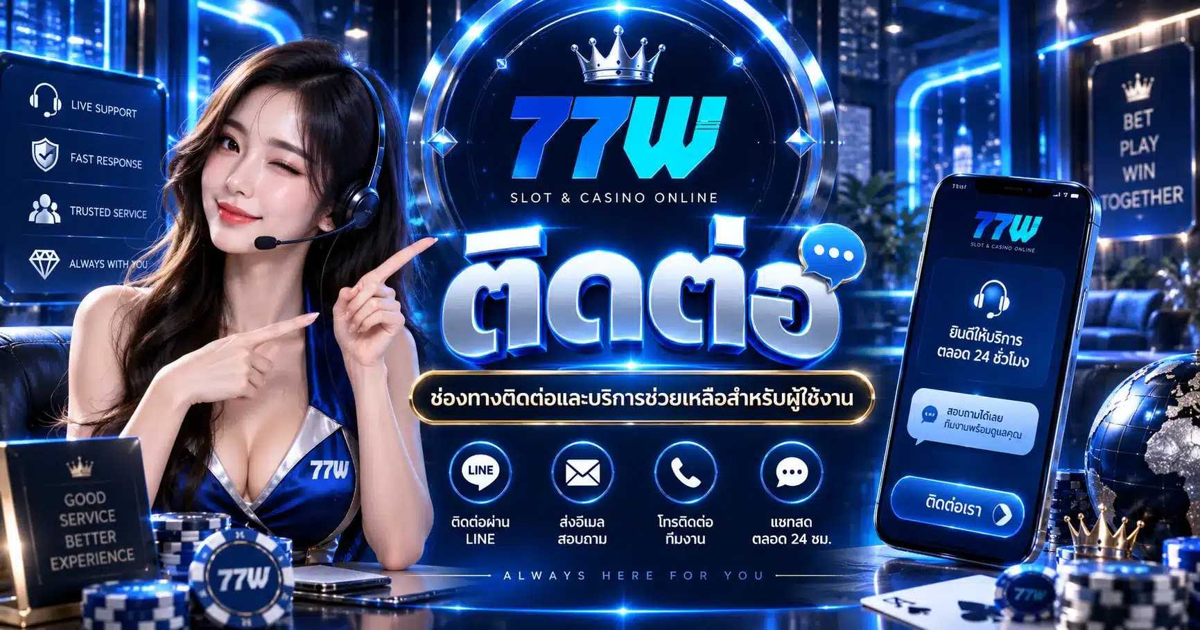 77w