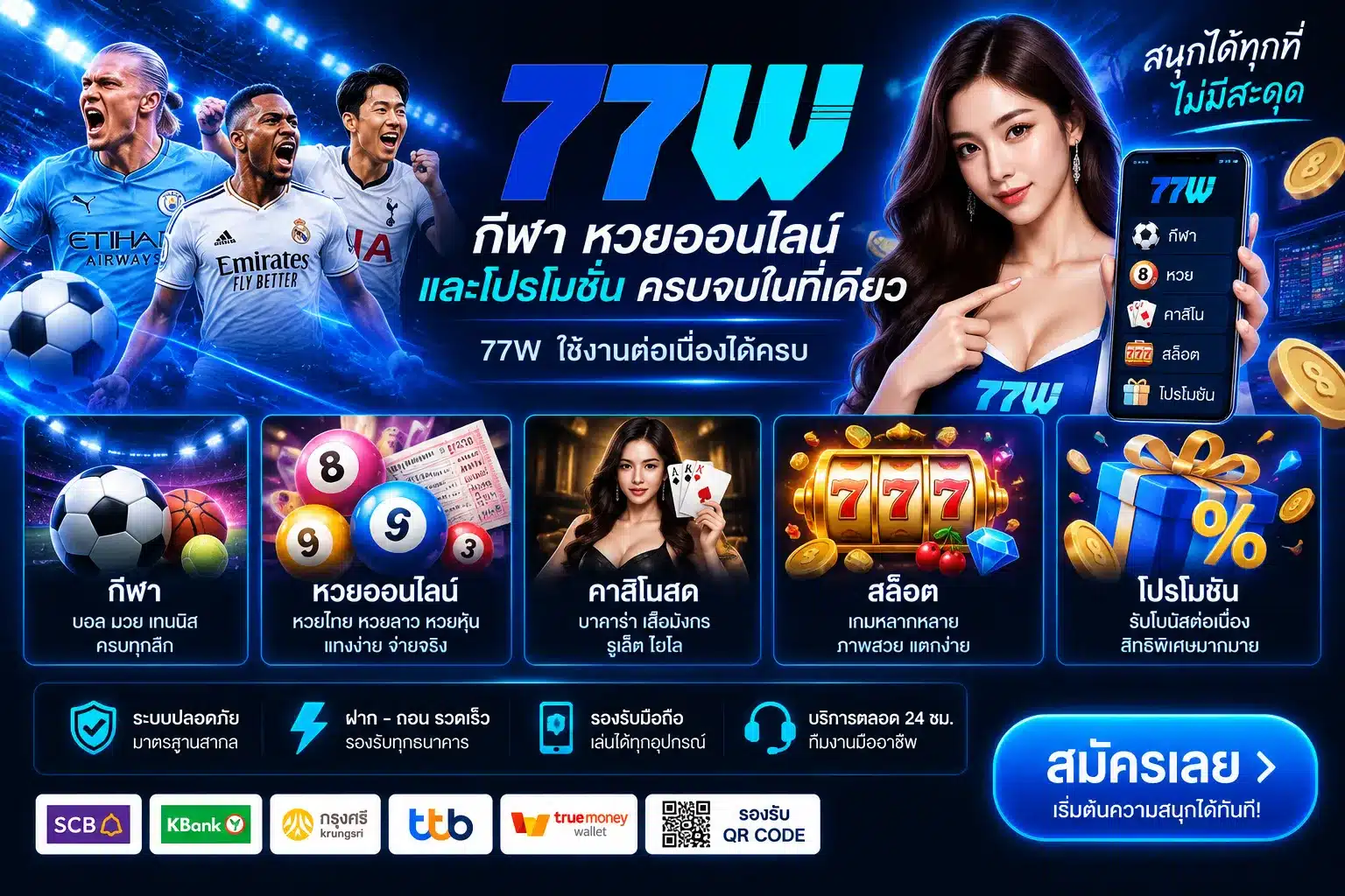 77w
